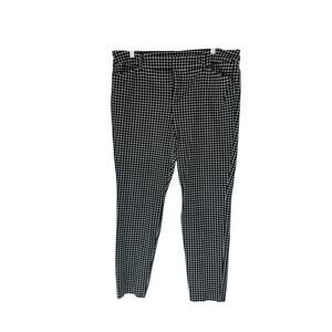 Old Navy Black White Plus Career Office Straight Leg Pixie Dress Pants Size 16